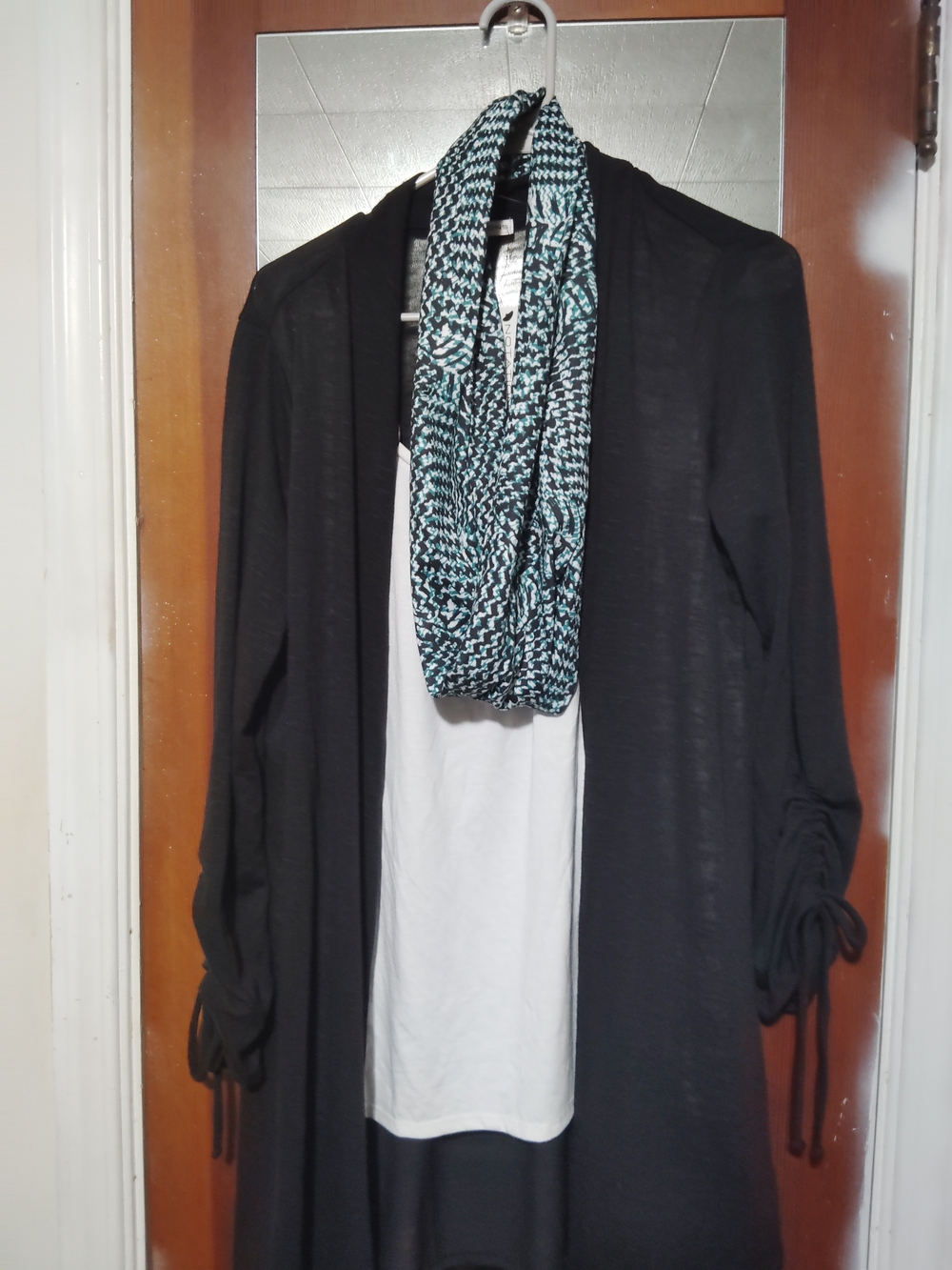 ASOS Infinity Scarf in Teal and Black